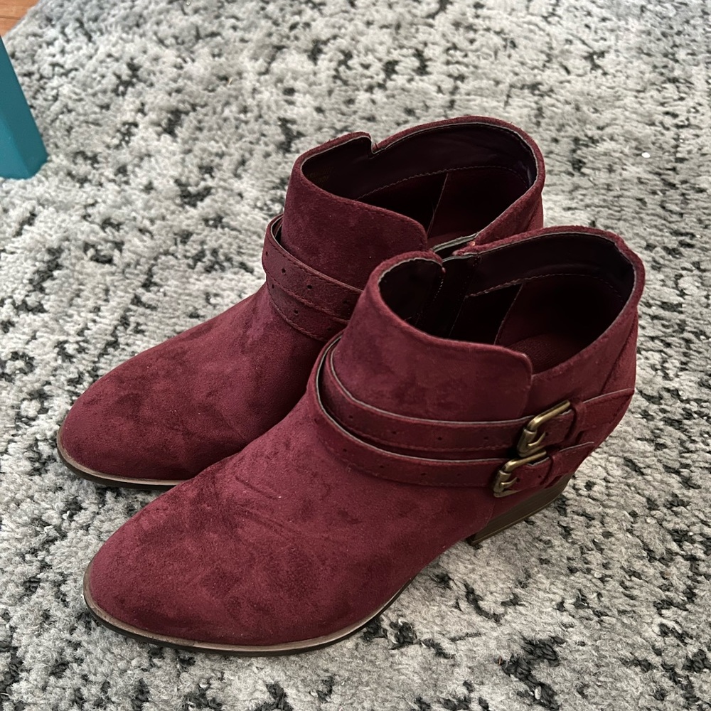 SONOMA Short Booties Maroon